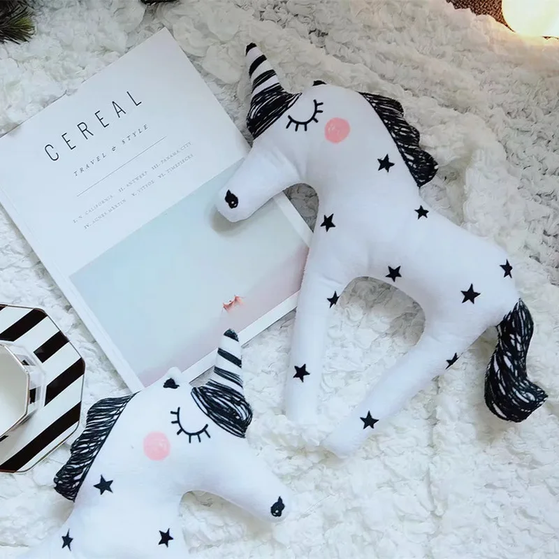Fashion Soft Dolls Unicorn Horn Sleep Pillow Baby Child Kids Plush Toys Lumbar Cushion Princess Doll Babies Animals Lovely Gift