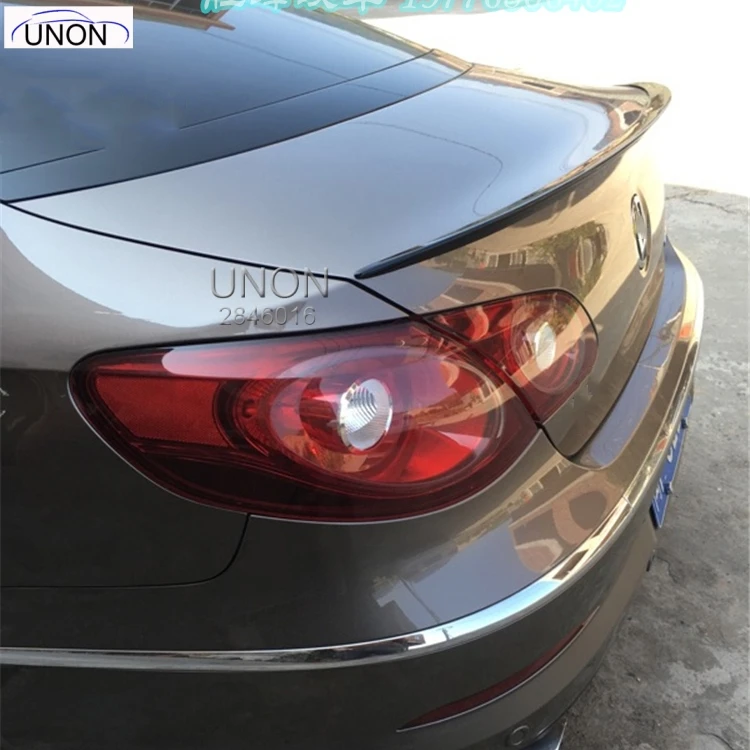 Для Volkswagen Passat CC 2009- Авто АБС пластик Неокрашенный задний Багажник крыло спойлер автомобильные аксессуары