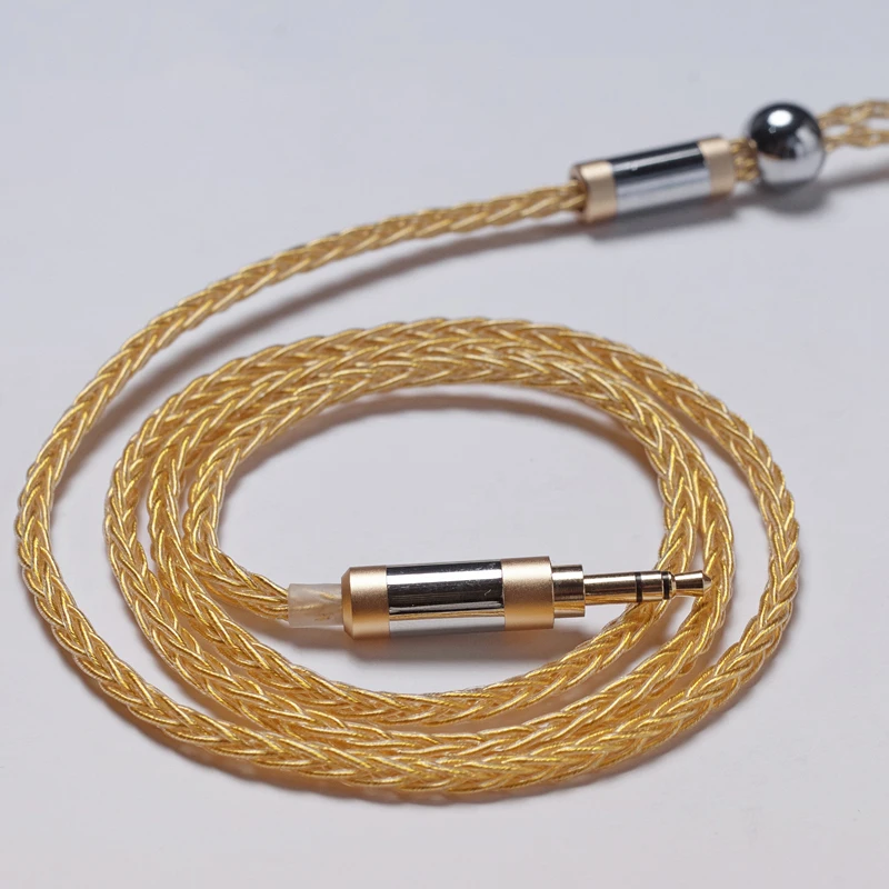

8 Strands Earphone Cable MMCX for Shure SE215 SE535 0.75mm 0.78mm 2 Pinfor Weston TFZ 1964 W4r Um3x A2DC Ls50 IE80 Im50 Im70