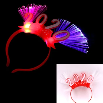

Luminous Party 2020 New Year Eve Supplies LED Glowing Headband Hair Band Accessories Decor Festival Props Headwear Light