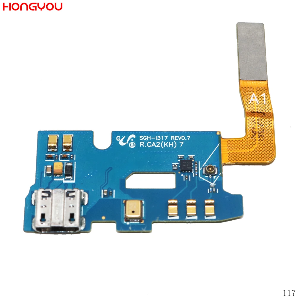 

USB Charging Jack Plug Socket Connector Charge Dock Port Flex Cable With Microphone For Samsung Galaxy Note 2 I317 SGH-I317