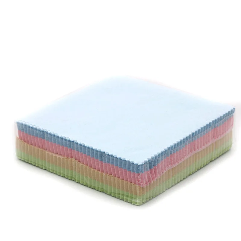 13x13cm Colorful Microfiber Sunglasses Cloth Reading Glasses Cleaning