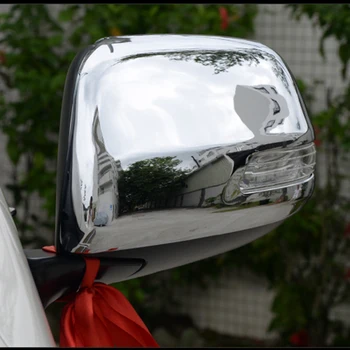 

Fit For Toyota Land Cruiser LC200 2016 2017 ABS Chrome Side Door Rearview Mirror Cover Trims With Turning Light 2Pcs Car Styling