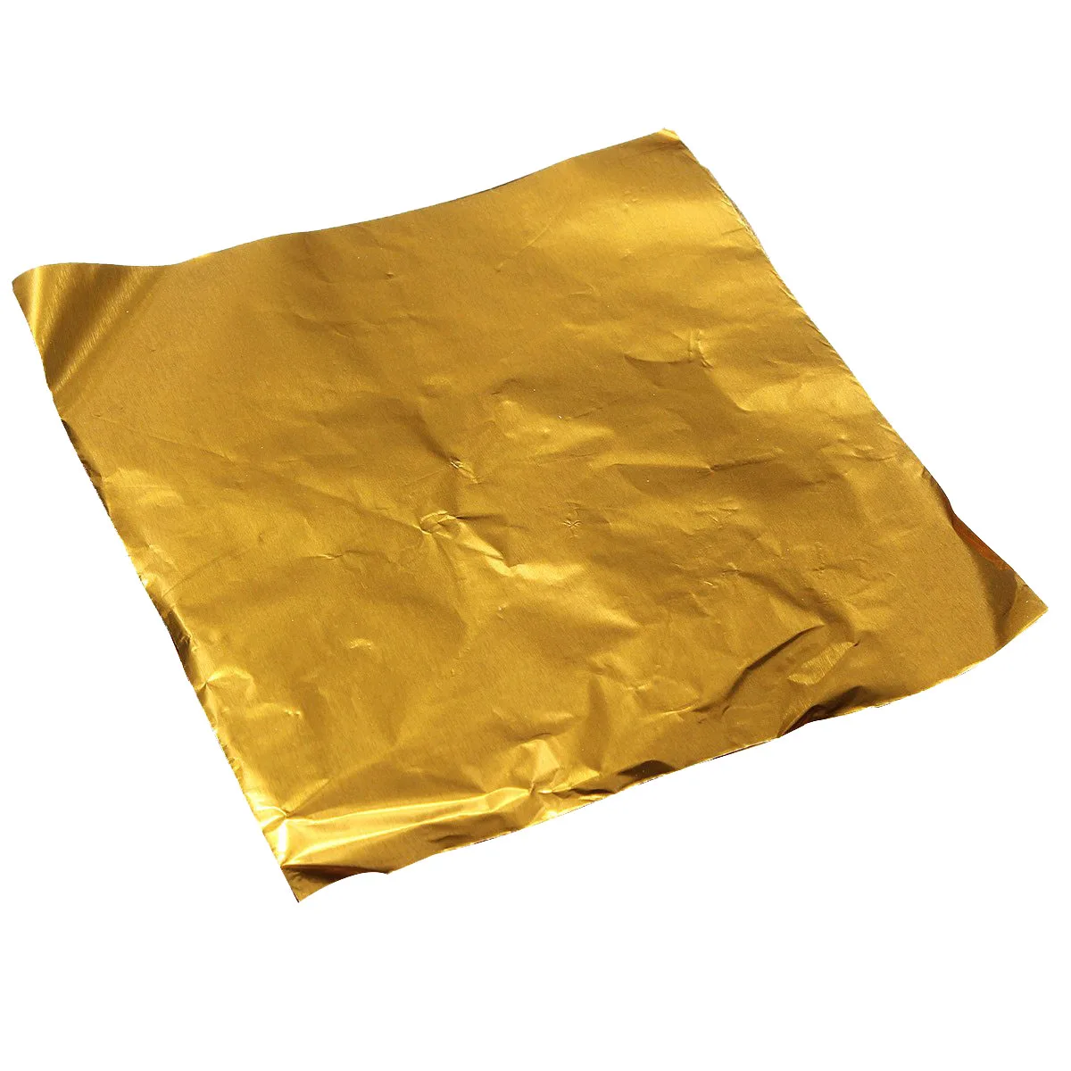 

100pcs Square Sweets Candy Chocolate Lolly Paper Aluminum Foil Wrappers Gold
