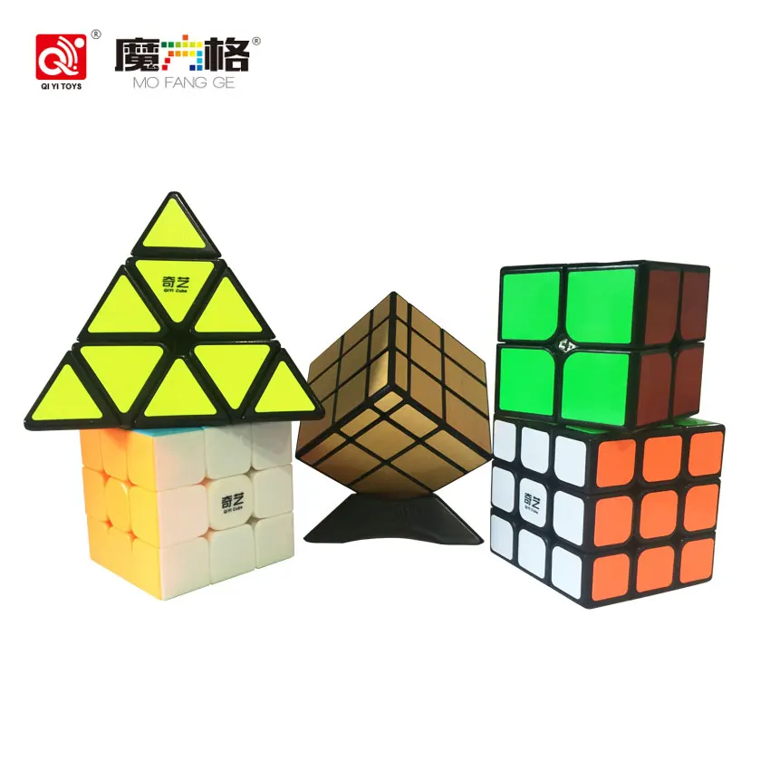 Qiyi Qiming 3x3x3 Magic Cube Professional Smoothly Puzzle Gift Twist Triangle Kids Toy Speed Cube Educational Toys For Children