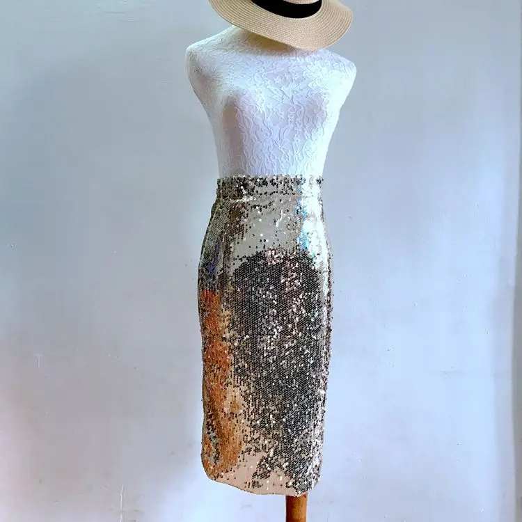 Chicos sequin top pencil skirt