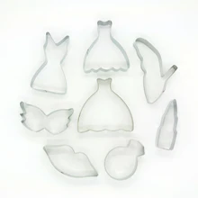 Платье из нержавеющей стали формочка для печенья молд, аксессуары для выпечки Кухонные аксессуары