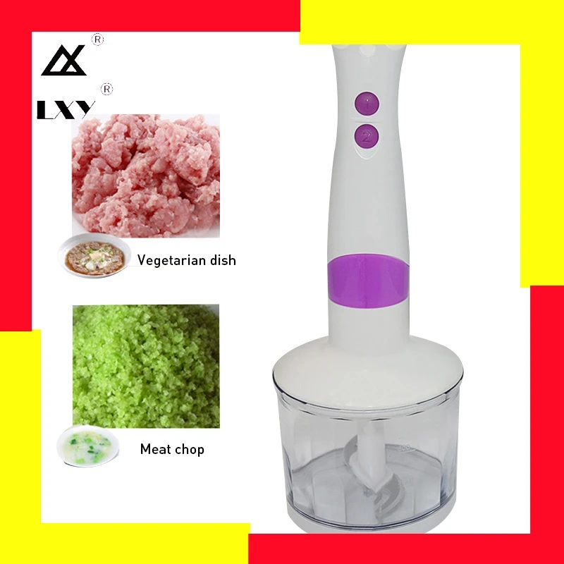 

Electric Handheld 4 In1 Blender Chopper Whisker Cup Multifunctional Baby Blender Fruit Vegetable Food Mixer For Food Processor
