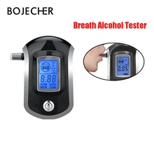 20 шт./лот через DHL Цифровой тестер спирта дыхание Профессиональный Алкотестер ЖК-дисплей экрана с 5 мундштуков AT6000 Лидер продаж