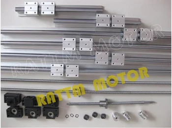 

3 ballscrew SFU1605-350/570/720+3BK/BF12+3sets SBR16 rails+3 couplers