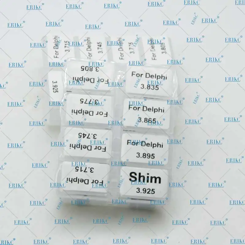 ERIKC Calibration Injector Lift Shims Set Size 3.715-3.925mm 80pcs Injector Nozzle Valve Shim for for Delphi Series Injector (1)
