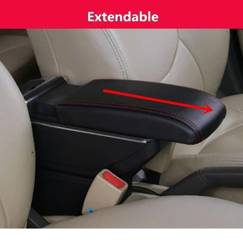 Автомобильный подлокотник для PEUGEOT 206 207 центральный контейнер хранения Стайлинг
