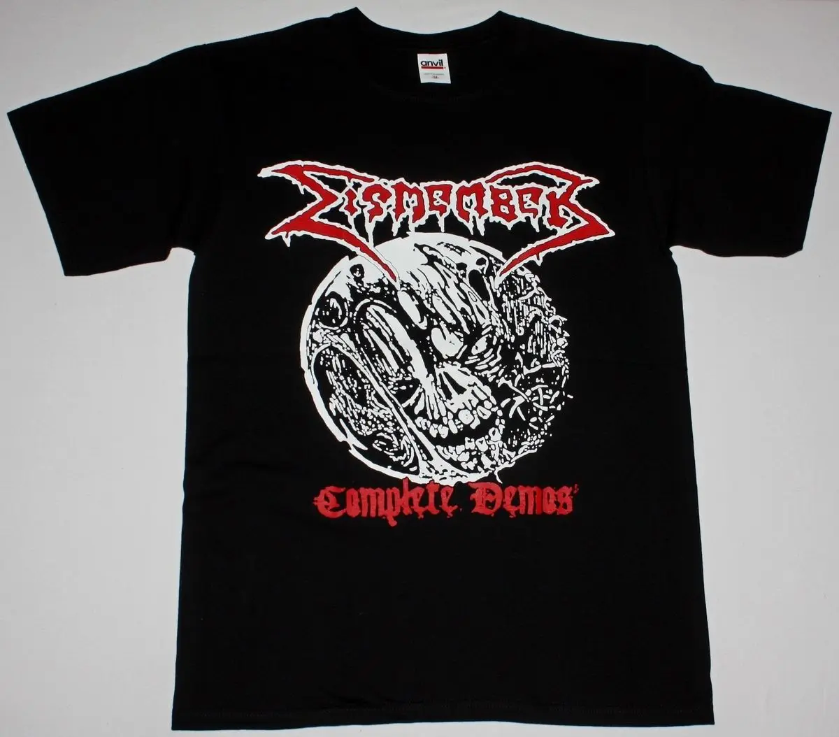 Расчленить выполните демо Черная Футболка DEATH METAL кровопролитие похоронен могила