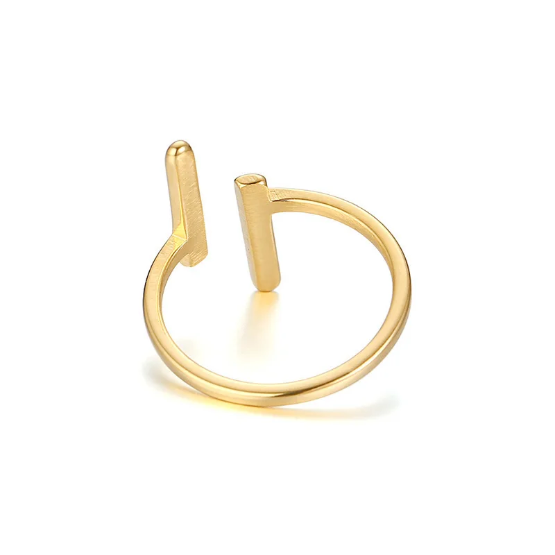 Очаровательное кольцо для женщин необычный дизайн открывающийся просто нержавеющая сталь Простые Вечерние Ювелирные изделия Подарки для девочек