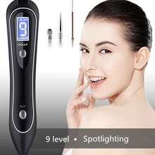 Уход за кожей прожектор средство для удаления бородавок ЖК-лазер 9 уровень плазмы кожи моли темных веснушек точка лицо бирка тату красота моль удаление