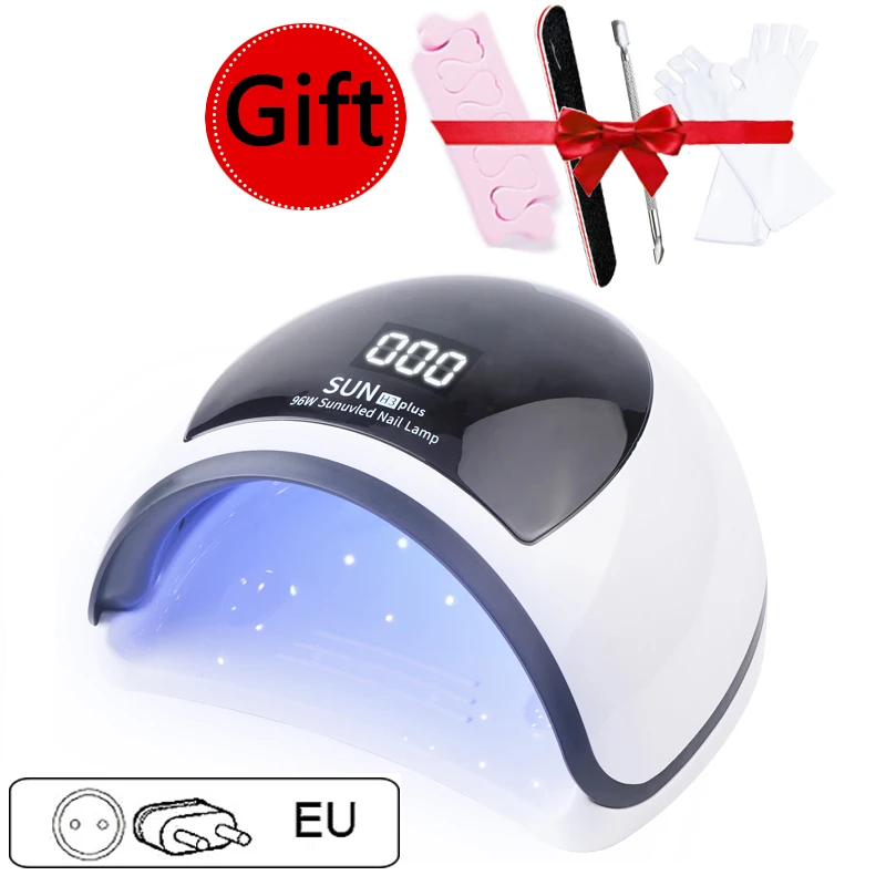 

SUN H3 Plus Phototherapy Machine Nail Dryer Smart Sensor Painless Mode Quick Drying Nail Polish Glue Baking Lamp 96W Nails Dryer
