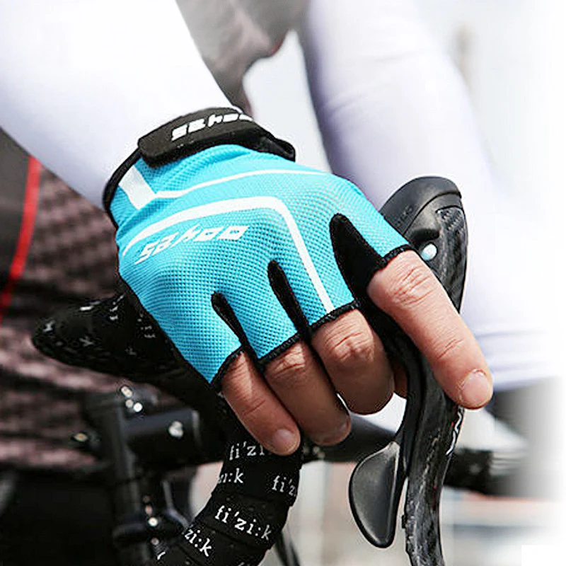 MTB спортивные велосипедные перчатки с полупальцами летние дышащие для езды на