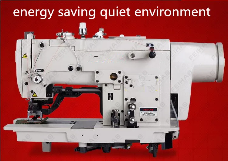 High speed direct drive computer flat head keyhole buttonhole