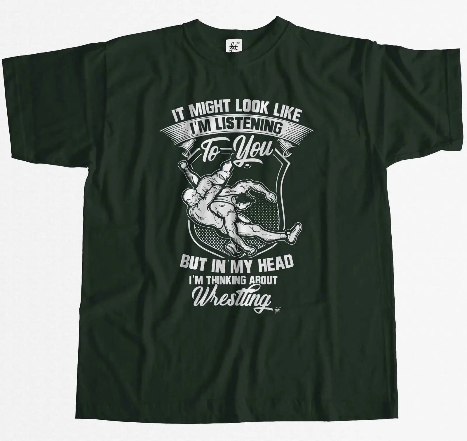 نظرة مثل الاستماع ولكن أنا التفكير المصارعة رجل T-Shirt2019 المألوف العلامة التجارية 100% القطن قميص مطبوع برقبة مستديرة تي شيرت c نظرة مثل الاستماع ولكن أنا التفكير المصارعة رجل T-Shirt2019 المألوف العلامة التجارية 100% القطن قميص مطبوع برقبة مستديرة تي شيرت c