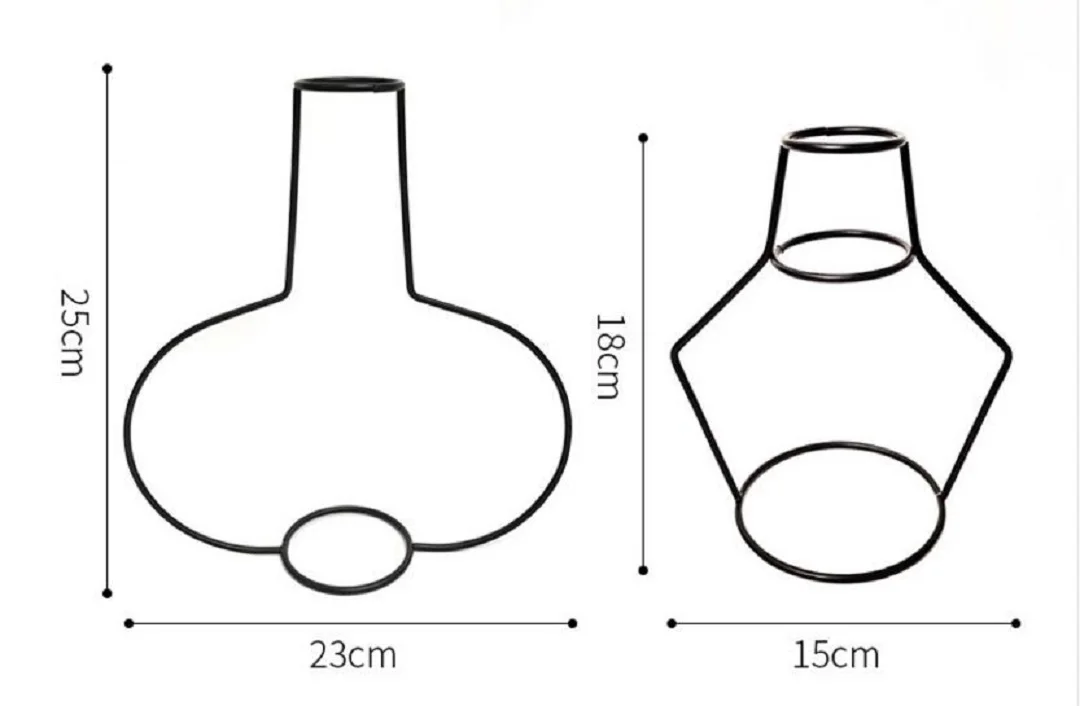 Скандинавские железные вазы для растений, стеллажи для цветов, ваза для сада, Современная креативная Ваза Для Новогоднего декора, аксессуары для украшения дома
