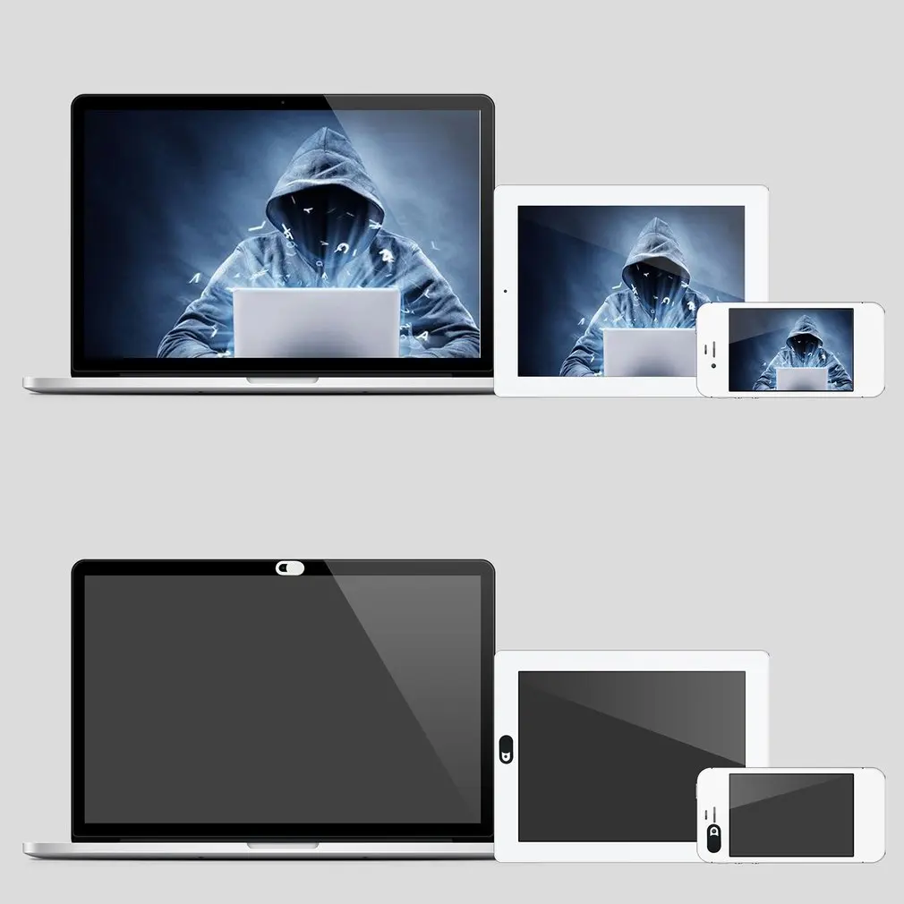 1 шт. портативный размер чехол для веб-камеры магнит затвора слайдер Пластиковая крышка камеры для веб-ноутбука для ПК планшета конфиденциальности