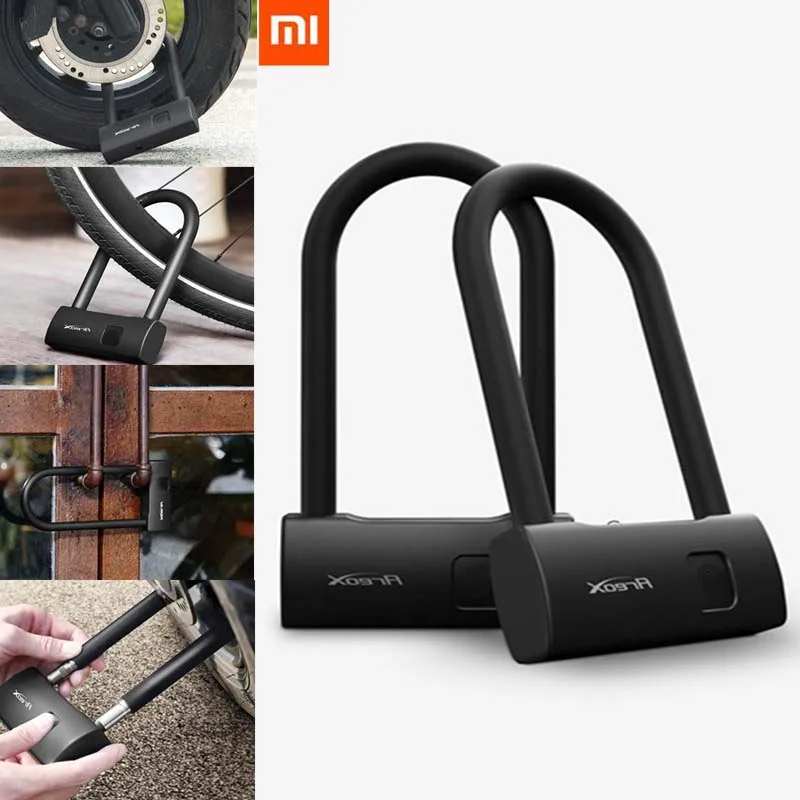  XIAOMI Mijia AreoX Intelligent Fingerprint U Lock U8 Waterproof locker sliding door Car Motorcycle 