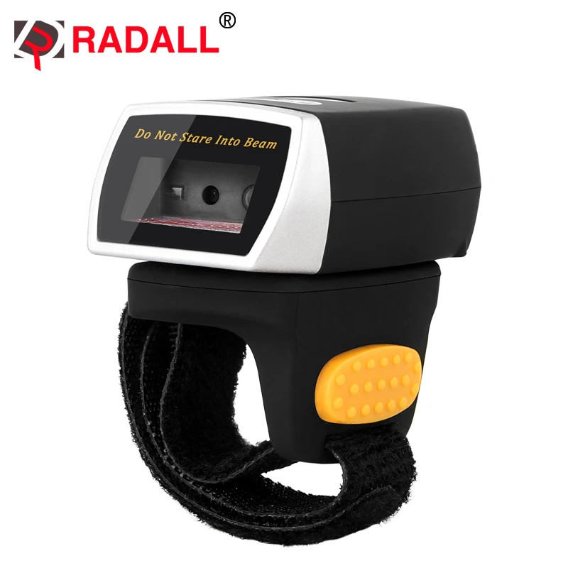 Mini Wearable Bluetooth 2D QR Barcode Scanner Finger Ring QR Code Reader PDF417 codes scaning with memory - RD-R2 low cost plastic combo membership loyalty card with qr code barcode