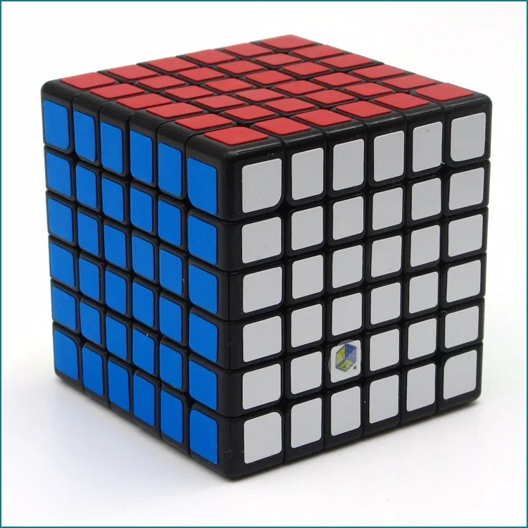 Чжишен Yuxin красный Kylin 6 Слои s Cube Stickerless/черный шесть Слои Cube Puzzle игрушки обучения и образования игрушка для детей - Цвет: black