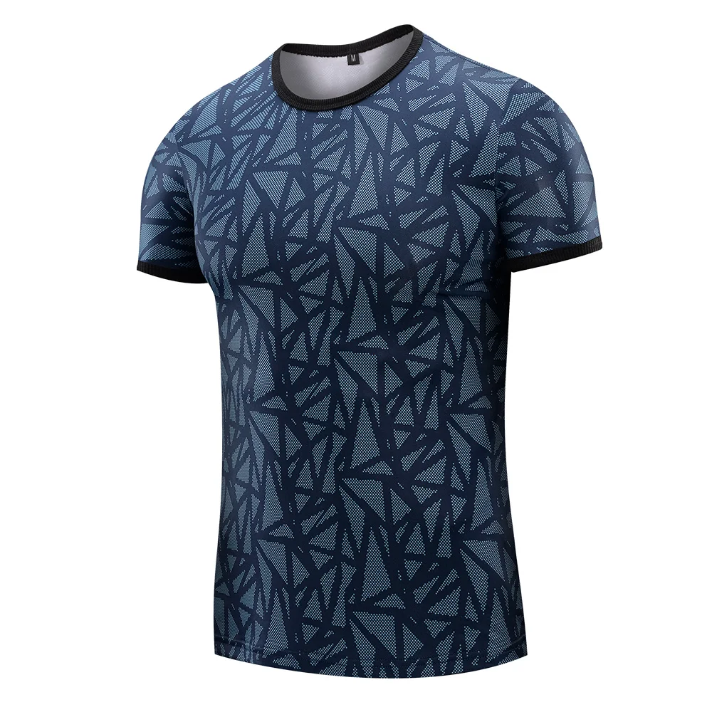 

Summer Outdoor Dry Quickly Breathable And Comfortable Military Patchwork T Shirt Men Grid Short Shirt Men Tshirt