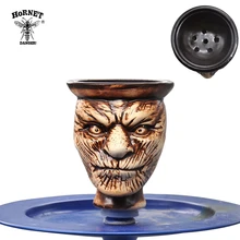 HORNET шесть отверстий керамическая чаша для кальяна держатель 68 мм наргиле чаша кальян табачная головка Sheesha Chicha аксессуары