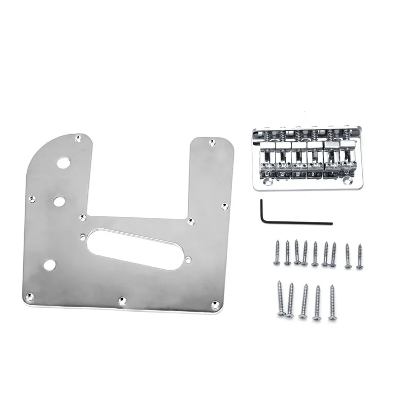 1Set Chrome 6 String Electric LAP Steel Guitar Control Plate With