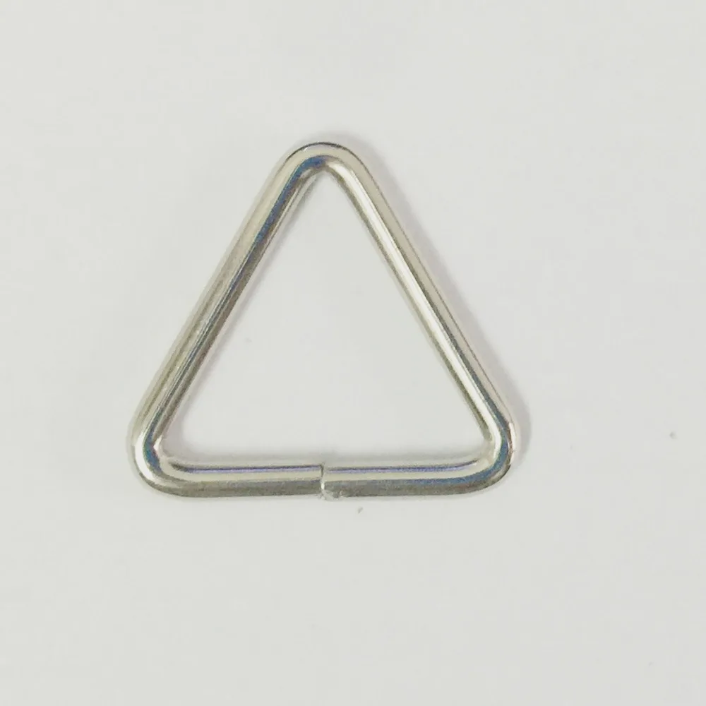 Cromo Triángulo Anillo de Metal Hebilla Bolso Mano Triangular Llavero Lienzo GB 