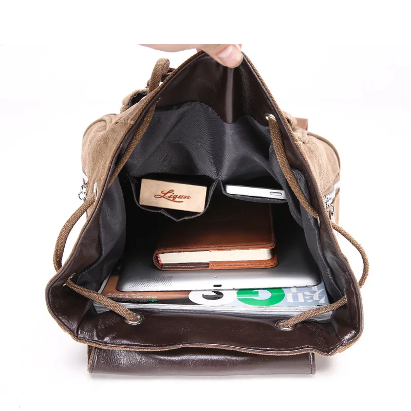 Новинка 2018 школьный рюкзак для мальчиков винтажные мужские дорожные сумки