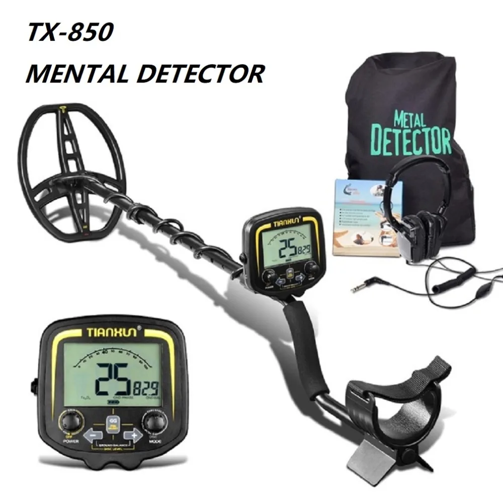 

TX-850 Professional Depth Metal Detector Underground Gold Scanner Finder Gold Detector Treasure Hunter Detecting Pinpointer Hot