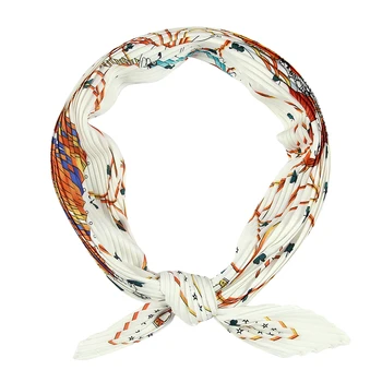 

Winfox 50*90cm Diamond Floral Female Small Square Scarf Neckerchief Foulard Bandana Ribbon Hijab Scarf For Women