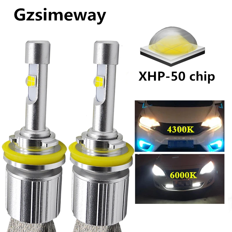 

Gzsimewy H4 H7 H11 H1 H3 9005 880 Car LED Headlight Bulbs with XHP-50 chip 104W 12000LM 4300K 6000K Auto Headlamp Led Car Lights