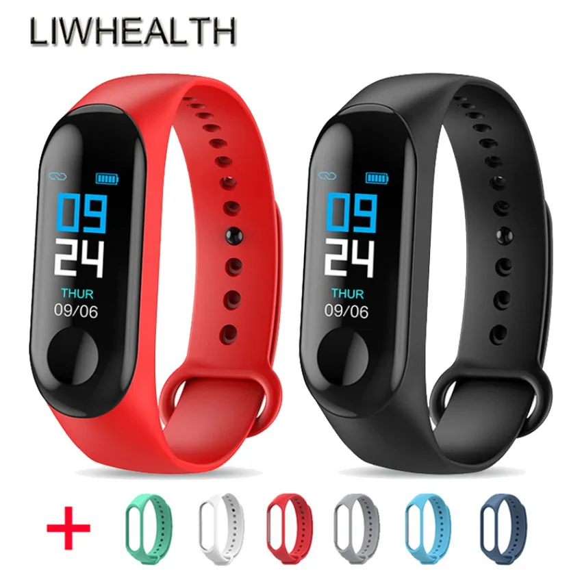 

Color L3 Smart Band Heart Rate Monitor Activity Tracker Fitness Bracelet Watch For IOS/Xiaomi/Honor PK Hey plus/Mi Band 3/4 Not