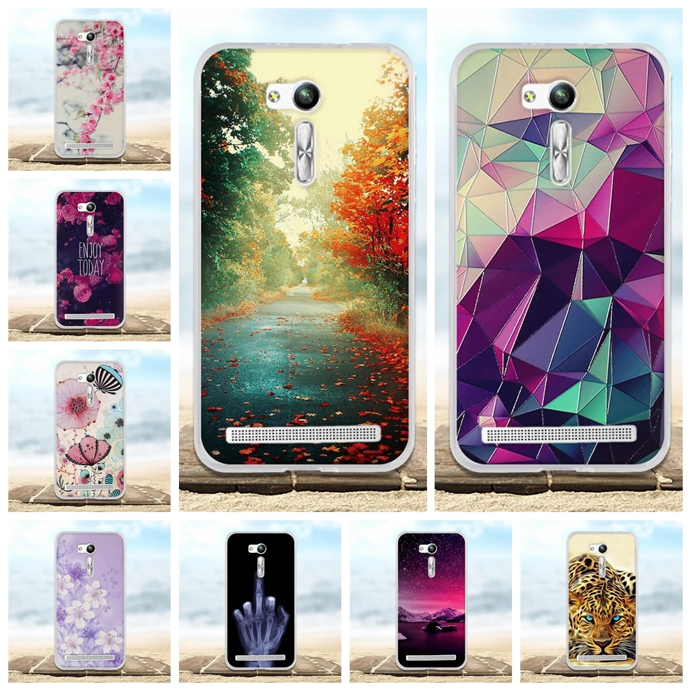

For Asus Zenfone GO Case ZB552KL Cover Soft Silicone TPU Bags Shell 3D Flower Fundas Coque For Zenfone GO ZB552KL Phone Cases