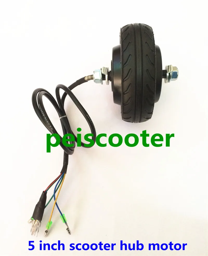 5 inch 5inch BLDC double shaft brushless gearless hub motor for scooter