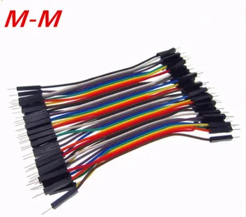 

1lot=40pcs/lot 10cm 2.54mm 1pin Male to Male jumper wire Dupont cable