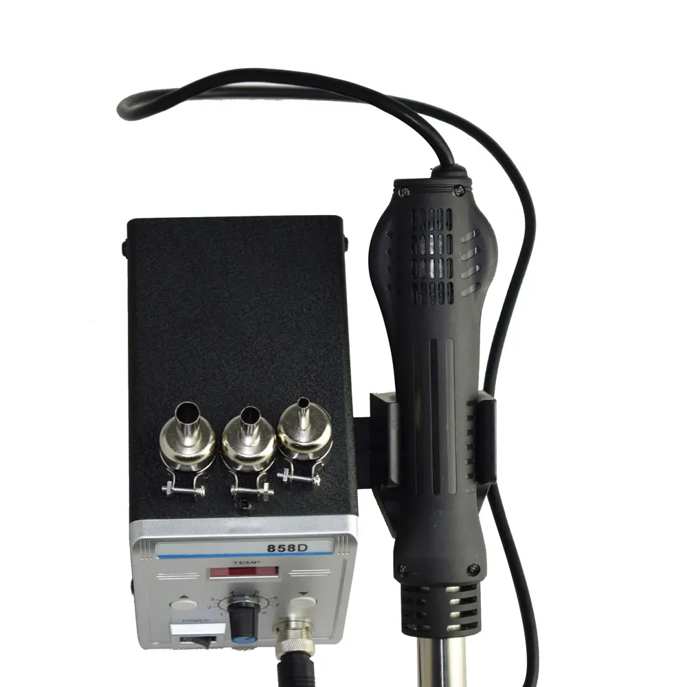 Бессвинцовая Eruntop 858D паяльная светодио дный светодиодный цифровой припой паяльная станция BGA переделка спайки станция горячего воздуха