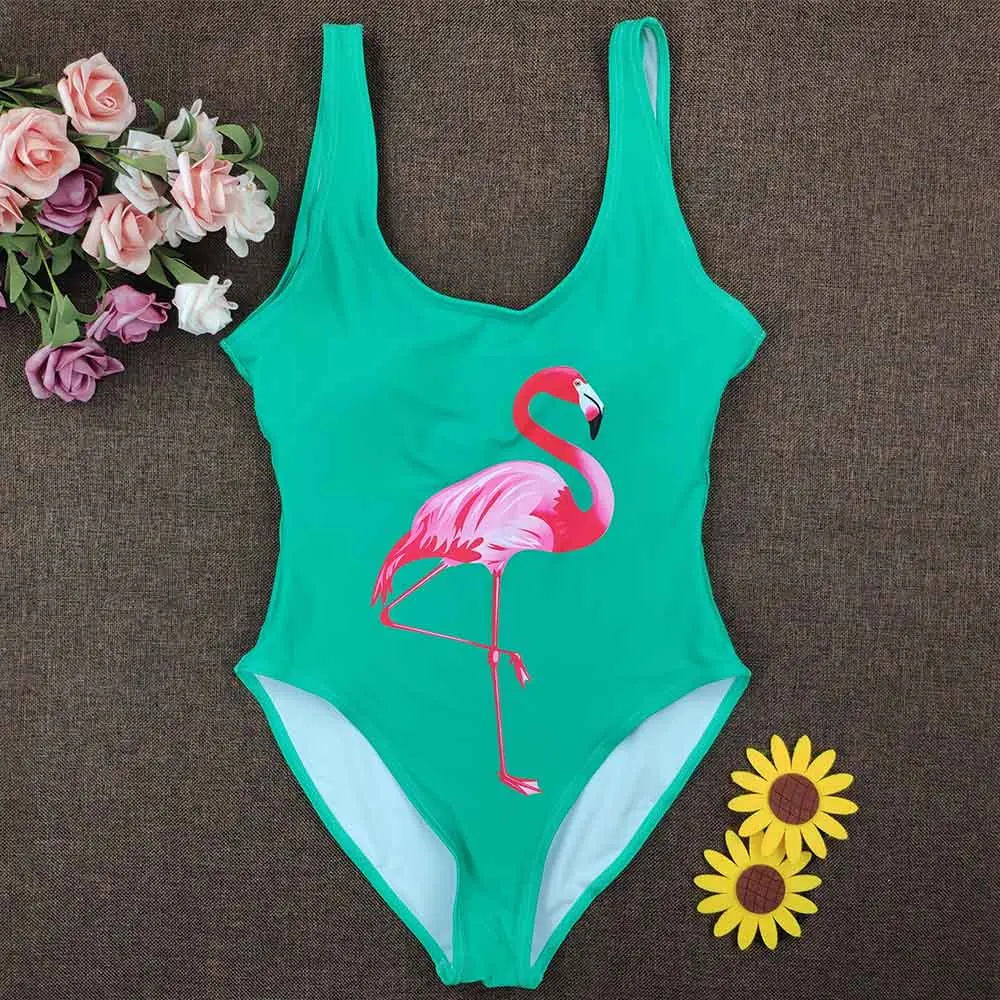 Купальник, женский слитный купальник С Рисунком Птиц, летний купальный костюм, пляжная одежда, летний купальник, монокини, Бразилия
