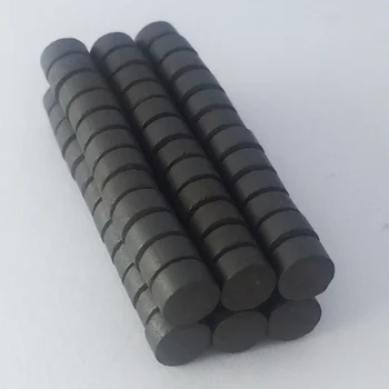 

100pcs dia5x3mm health magnetic button fridge magnetic Black common magnet Ferrite magnet, ferrite disc magnet Ferrite Magnet