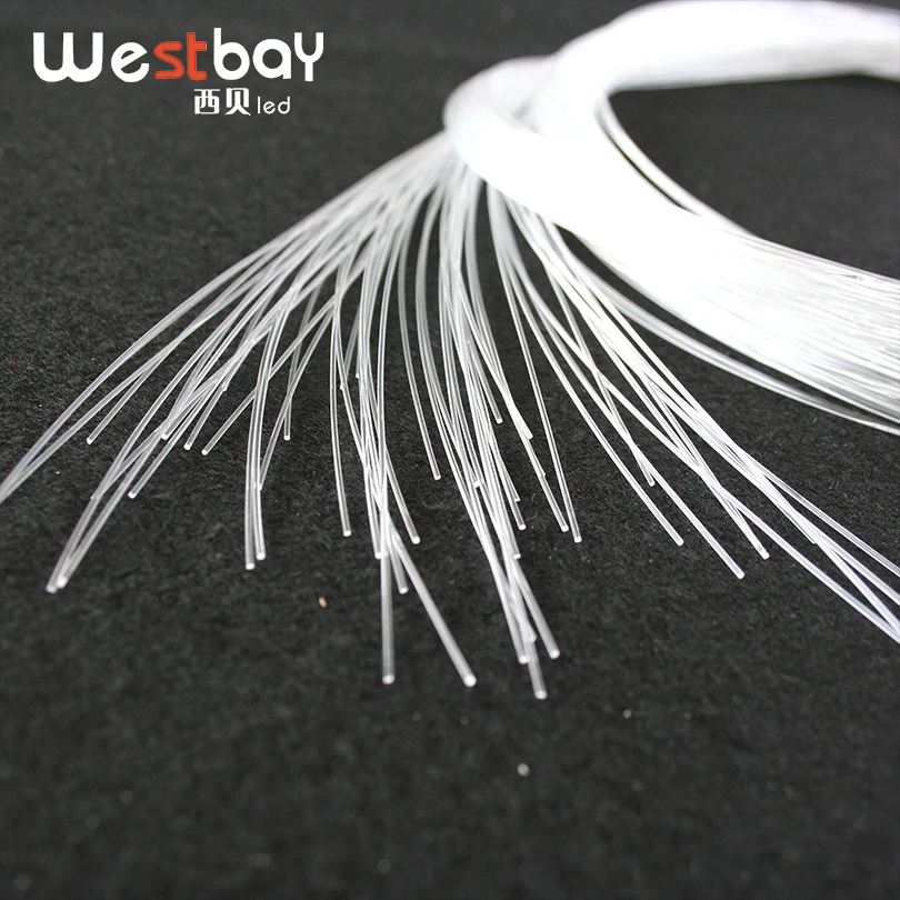 Westbay 0,75 мм* 2 м Оптическое волокно 100 шт. PMMA Пластиковый волоконно-оптический кабель Высокое качество Оптическое волокно свет для звездного неба