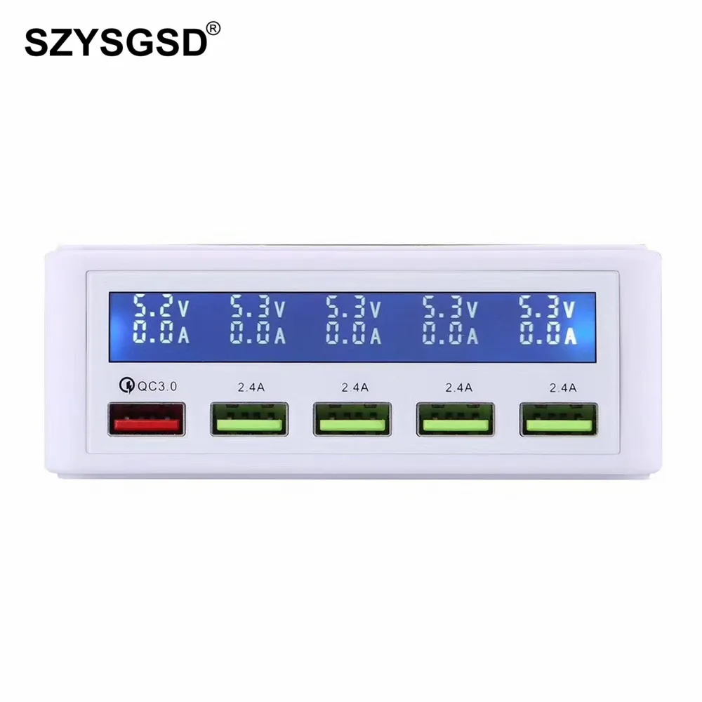 

SZYSGSD 40W Multi USB Charger USB Charging Station for iPhone Samsung Tablet Camera Quick Charger 3.0 Fast Charge US EU AU Plug