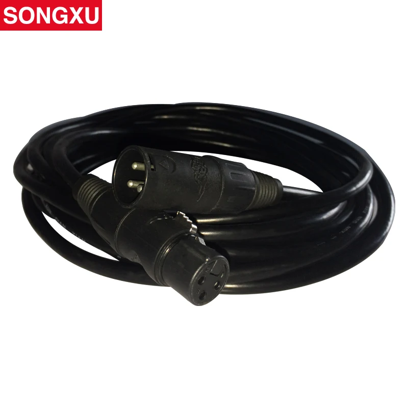 

SONGXU 5 Meters length 3-pin signal connection DMX cable for stage light, stage light accessories/SX-AC010