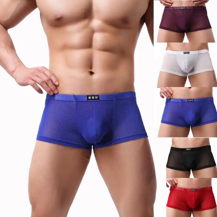 Fashion Men Underwear Sexy Comfortable Breathable Underpant Nightwear