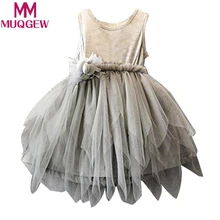 Новинка года; элегантное платье принцессы с цветочным узором для маленьких девочек; пышная фатиновая детская одежда; платье принцессы с юбкой-пачкой для девочек