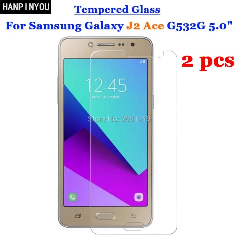 2 Pcs/Lot For Samsung Galaxy J2ace Tempered Glass 9H 2.5D Premium Screen Protector Film J2 Ace G532G 5.0&quot | Мобильные телефоны