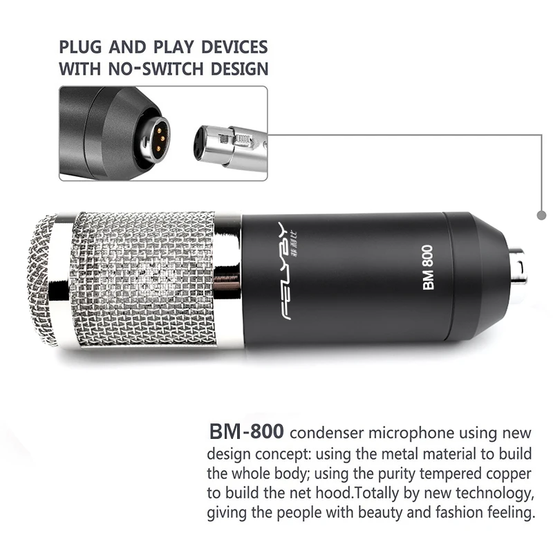 Professional Condenser microphon bm 800 KTV